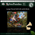 Large Floral Still Life with Birds