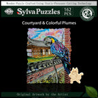 Courtyard & Colorful Plumes