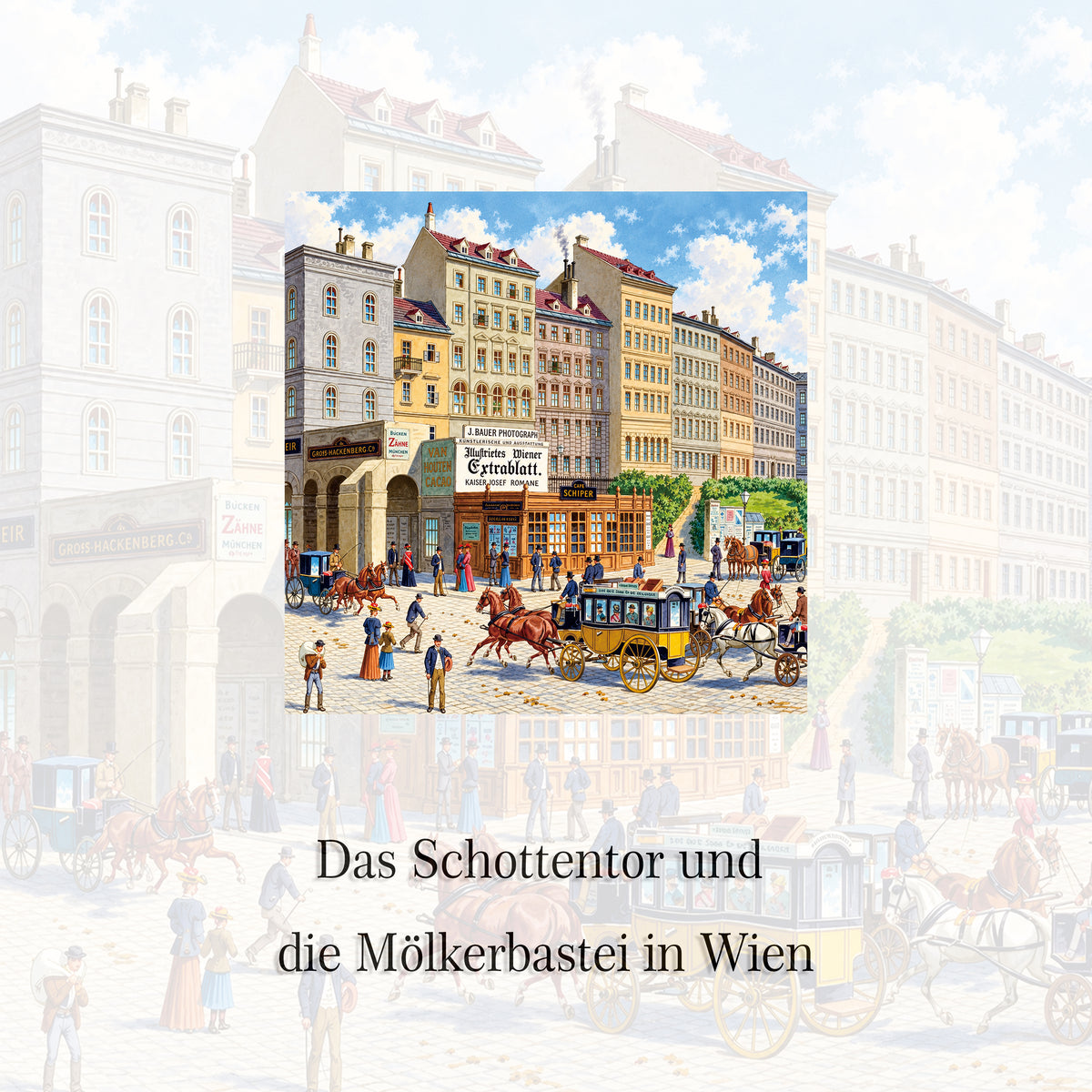 Das Schottentor und  die Mölkerbastei in Wien