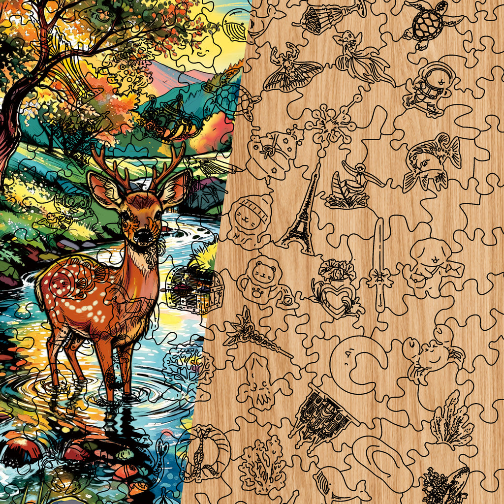 Deer by the Stream